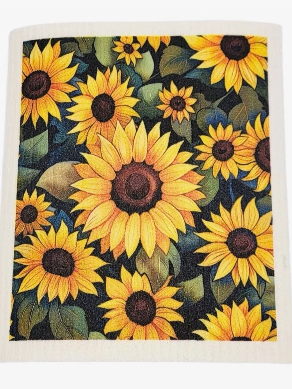 Sunflower Print swedish Towel